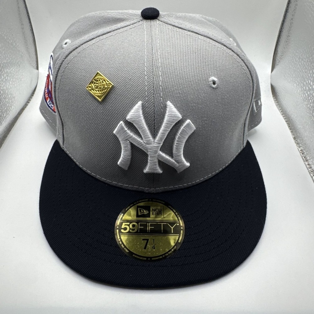 New Era 59FIFTY New York Yankees 1932 World Series Gray‎ & Navy Hat Size 7 1/4